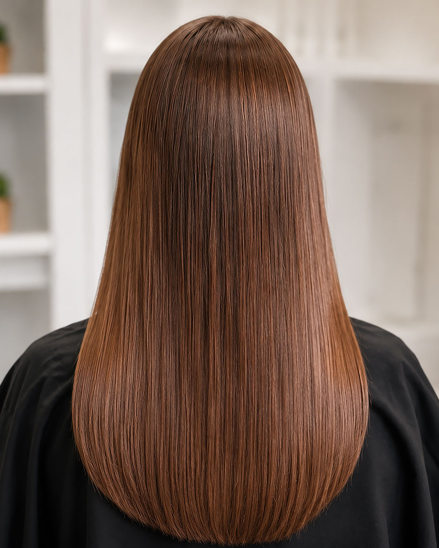 Technique de coupe aux ciseaux chauffants chez Emma Coiffure au Plessis-Robinson